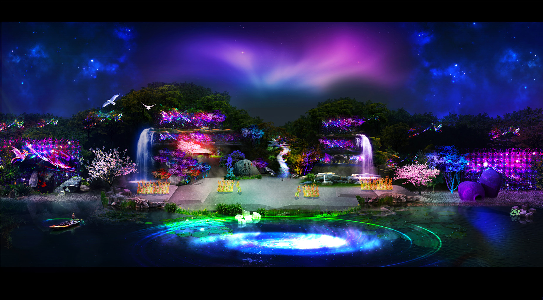 成都活动策划，，，，，，，，街子古镇实景舞美设计 (3)