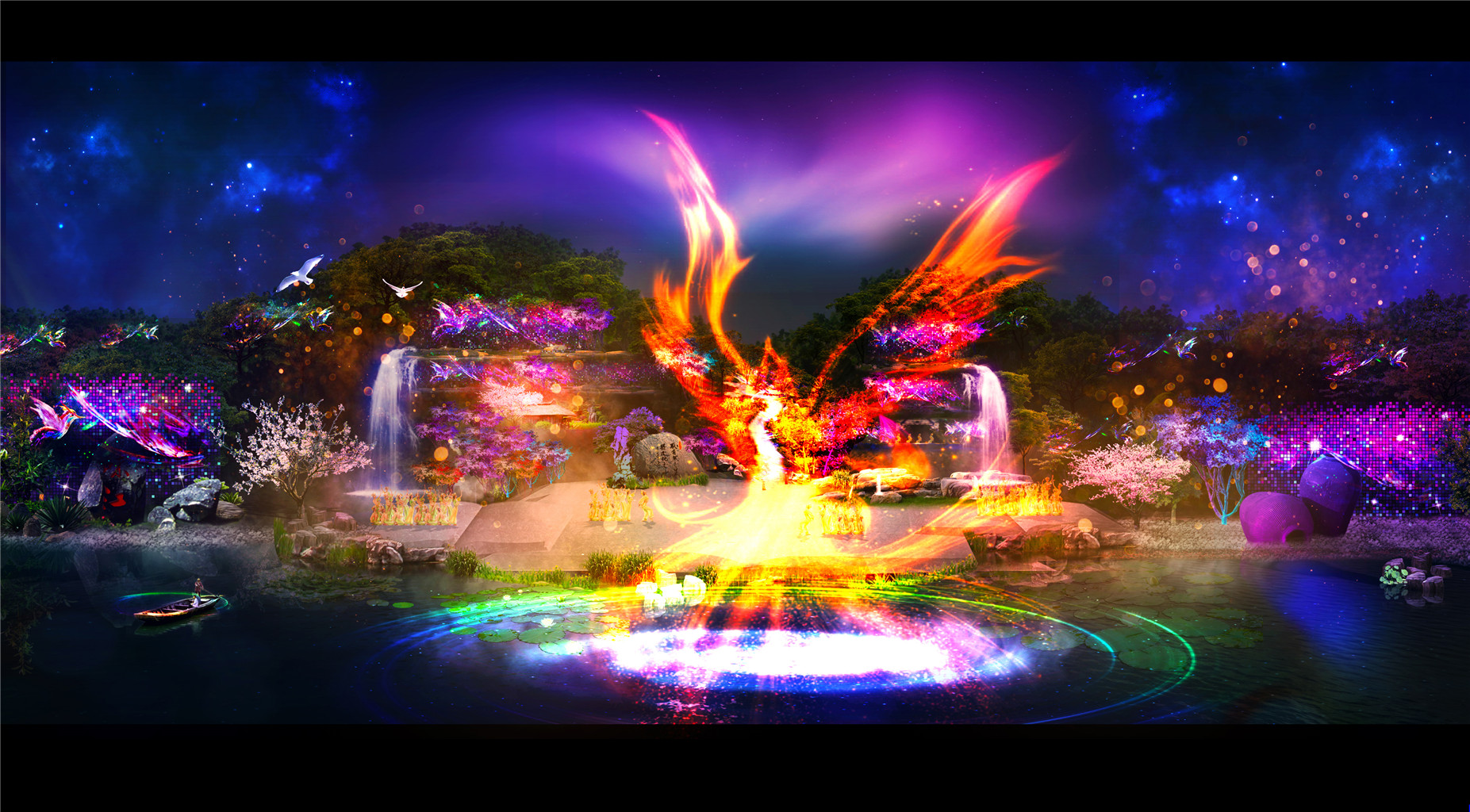 成都活动策划，，，，，，，，街子古镇实景舞美设计 (2)